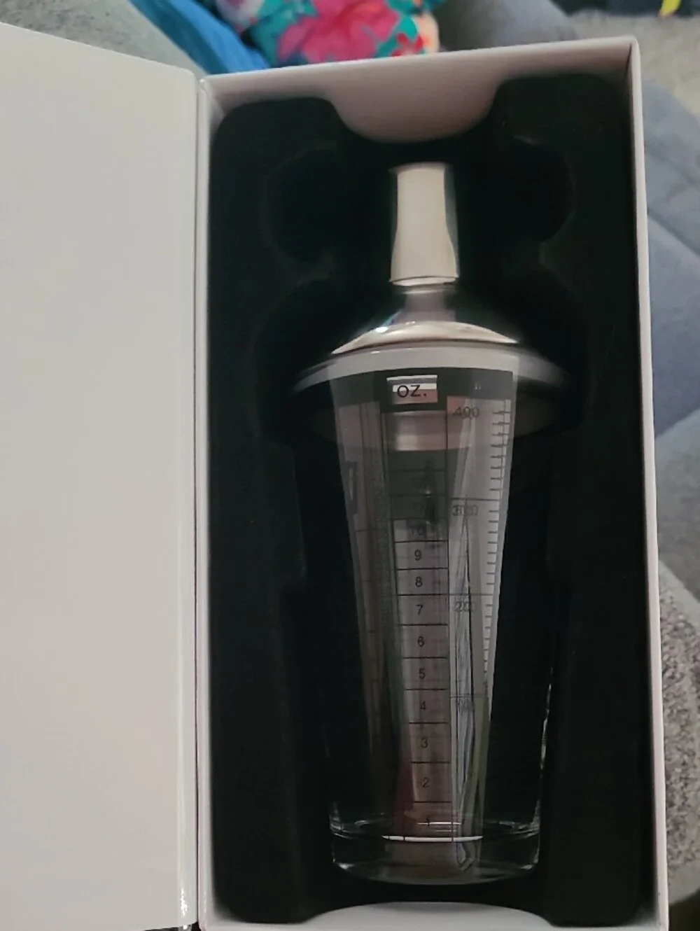 S1 Stainless Steel & Glass Cocktail Shaker — Silver/Glass